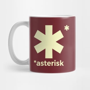 Asterisk light Mug